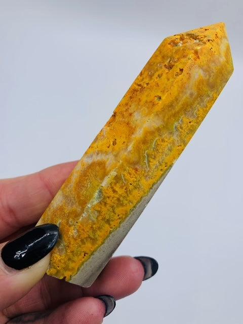 Bumble Bee Jasper Generator Tower Large - Muse Crystals & Mystical Gifts