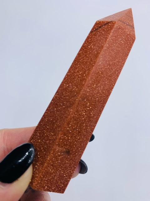 Goldstone Medium Generator Point - Muse Crystals & Mystical Gifts