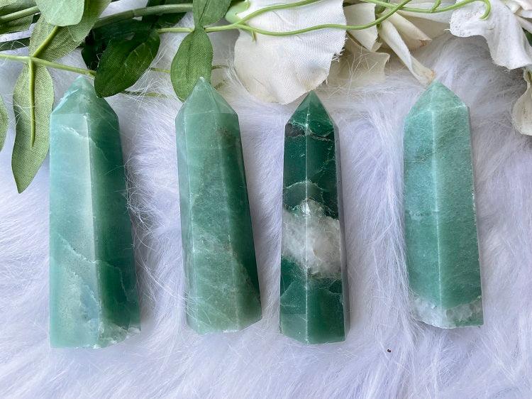 Green Aventurine Medium Generator Tower - Muse Crystals & Mystical Gifts