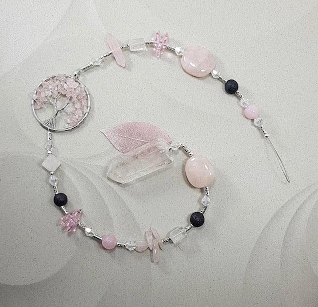 Rose Quartz Suncatcher Large – Muse Crystals & Mystical Gifts