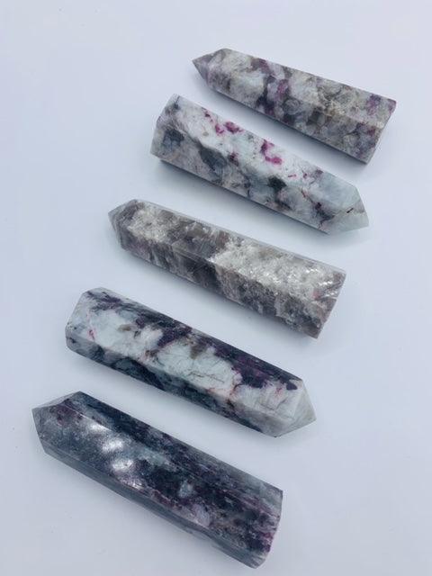 Rubellite - Pink Tourmaline Generator Tower Medium - Muse Crystals & Mystical Gifts