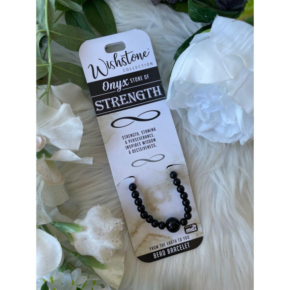 Wishstone Collection | Onyx Bead Bracelet - Muse Crystals & Mystical Gifts