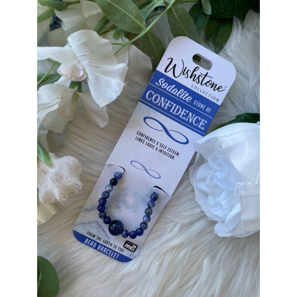 Wishstone Collection | Sodalite Bead Bracelet - Muse Crystals & Mystical Gifts