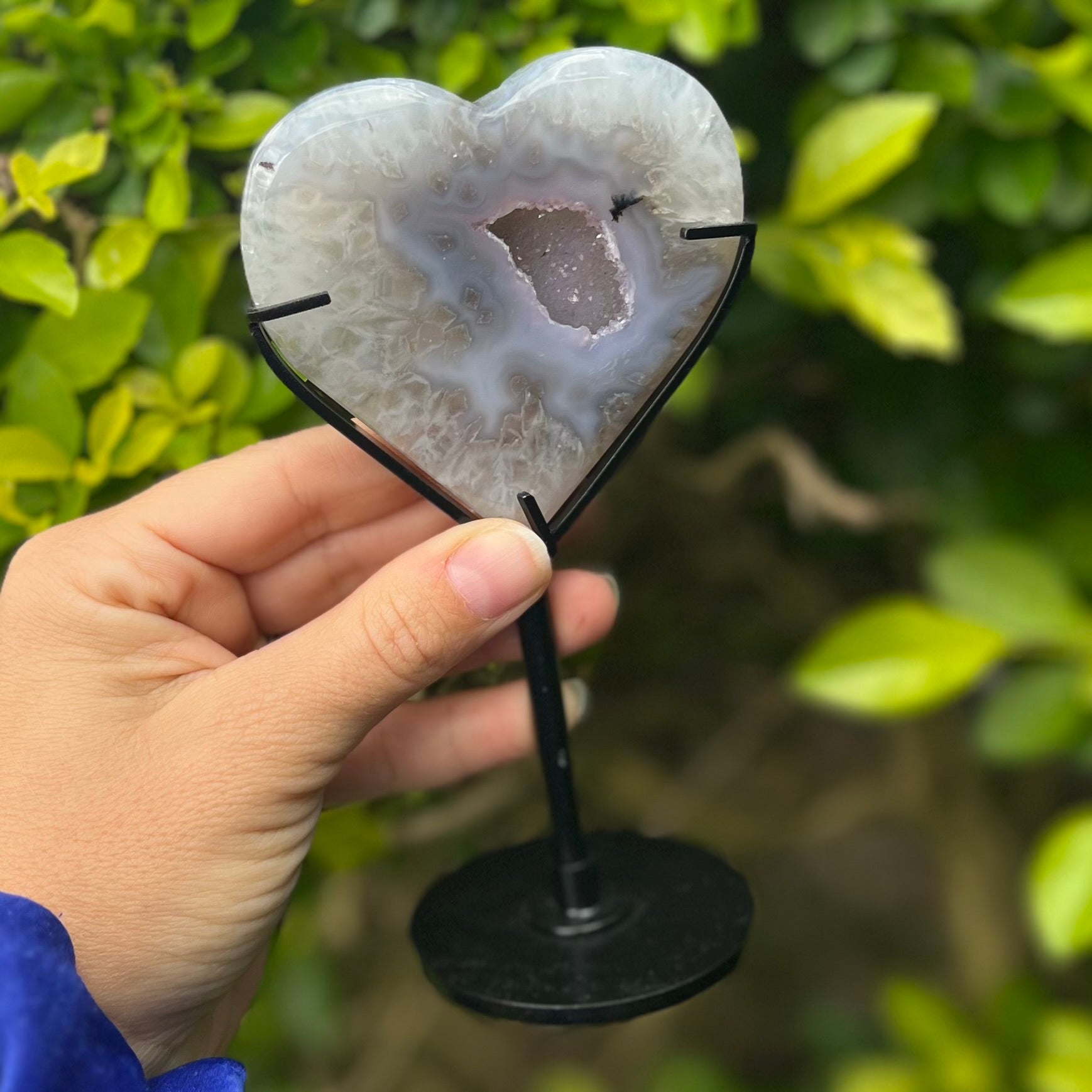 Agate Heart Carving