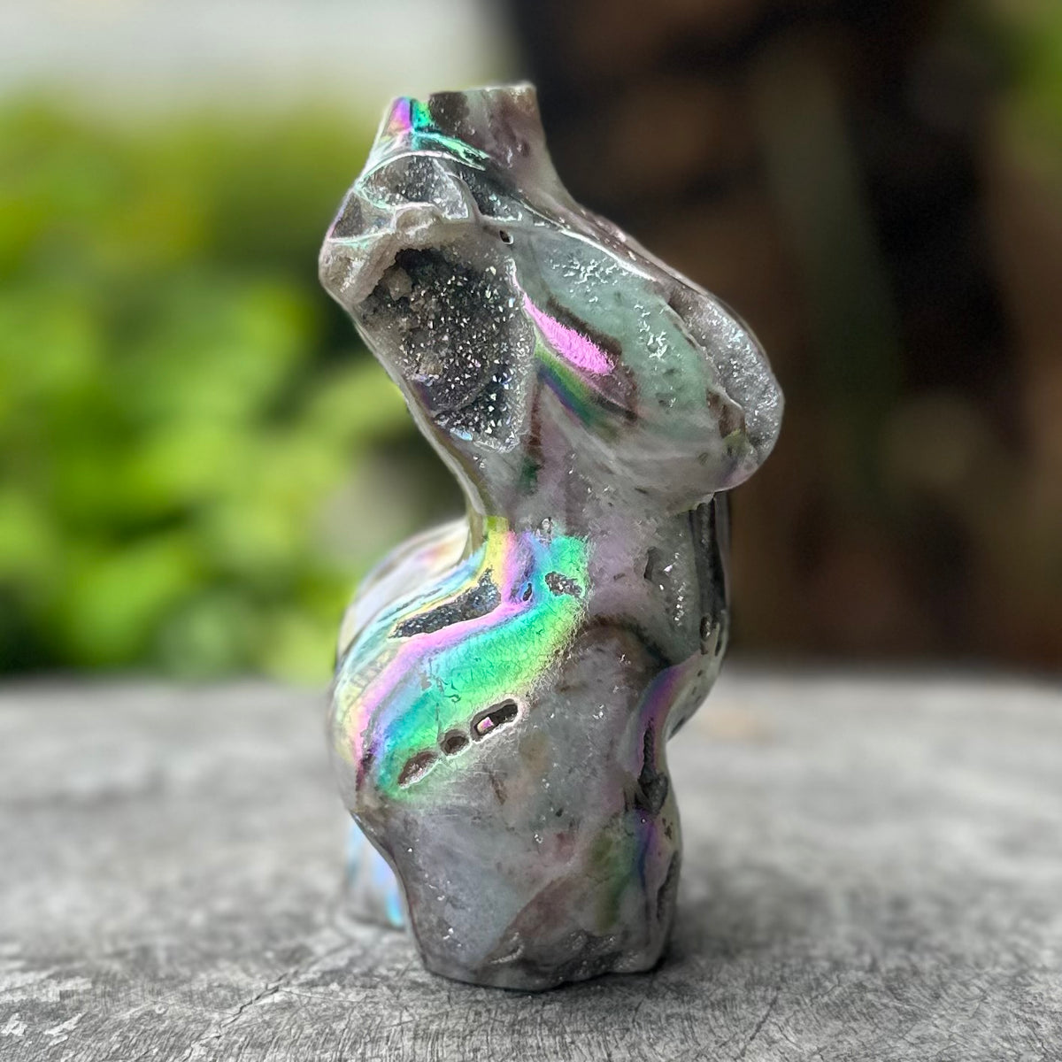 Electroplated Sphalerite
 ~ Lady Body Carving
