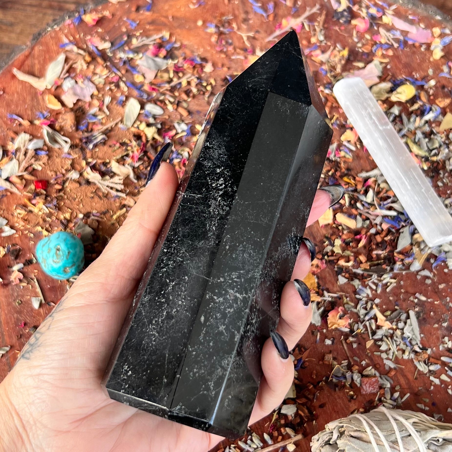 Black Tourmaline Large Generator Tower