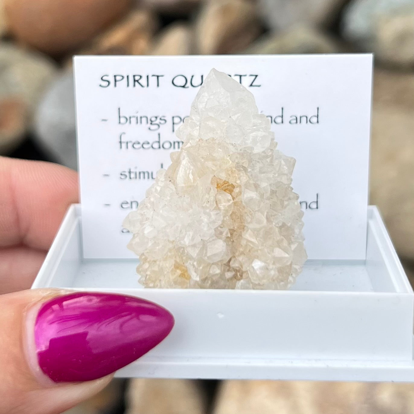 Spirit Quartz Cluster ~ Specialty Boxed Crystal