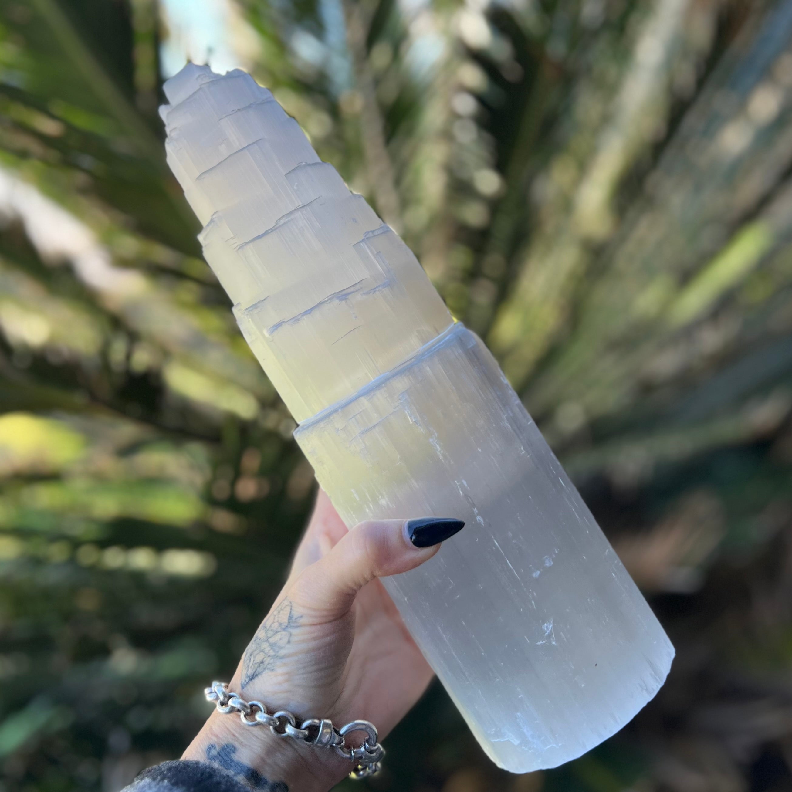 Selenite Cleansing & Charging Lamp ~ Tower Large
