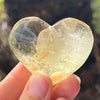 Citrine Heart Carving