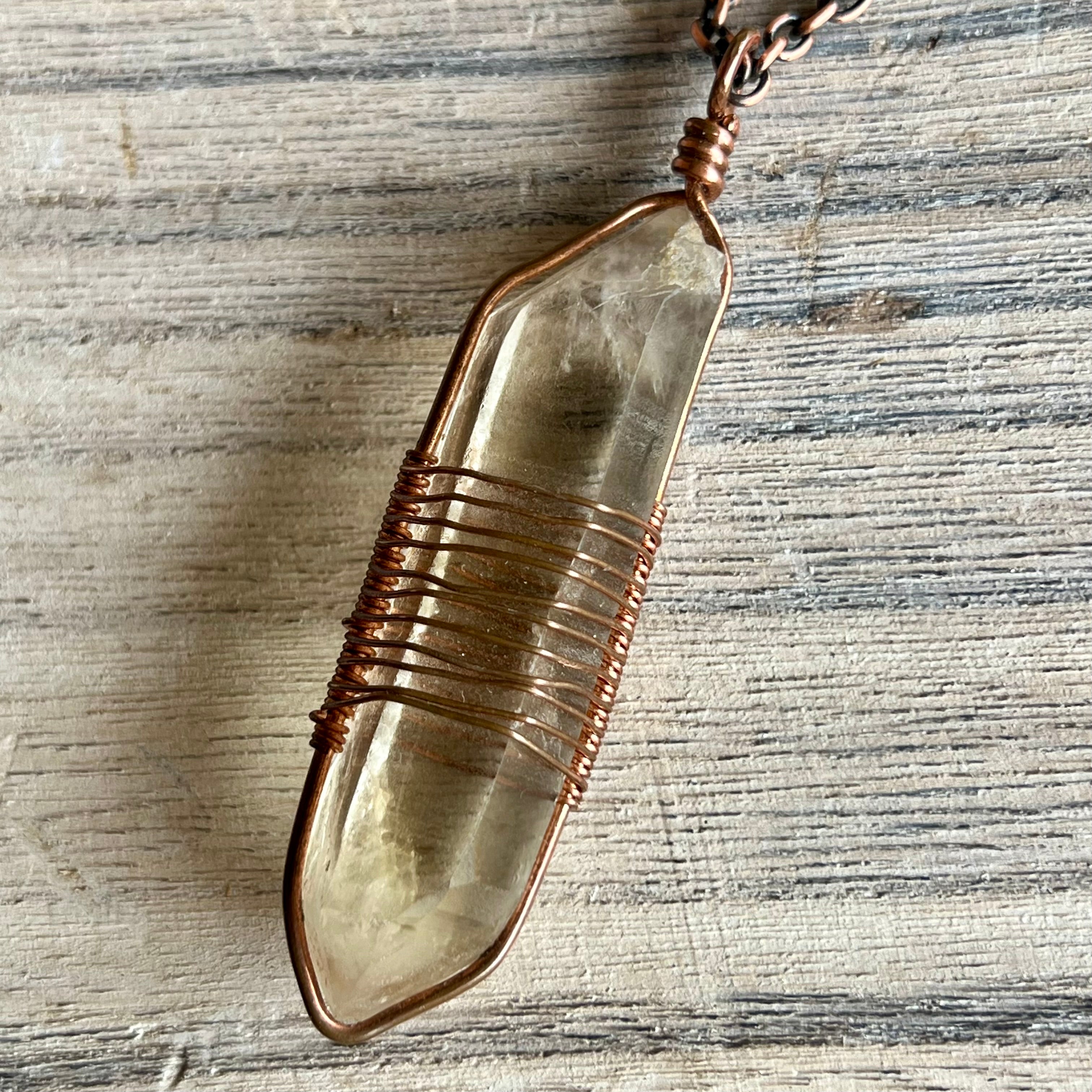 Muse Forged ~ Artesian Battery Clear Quartz Necklace