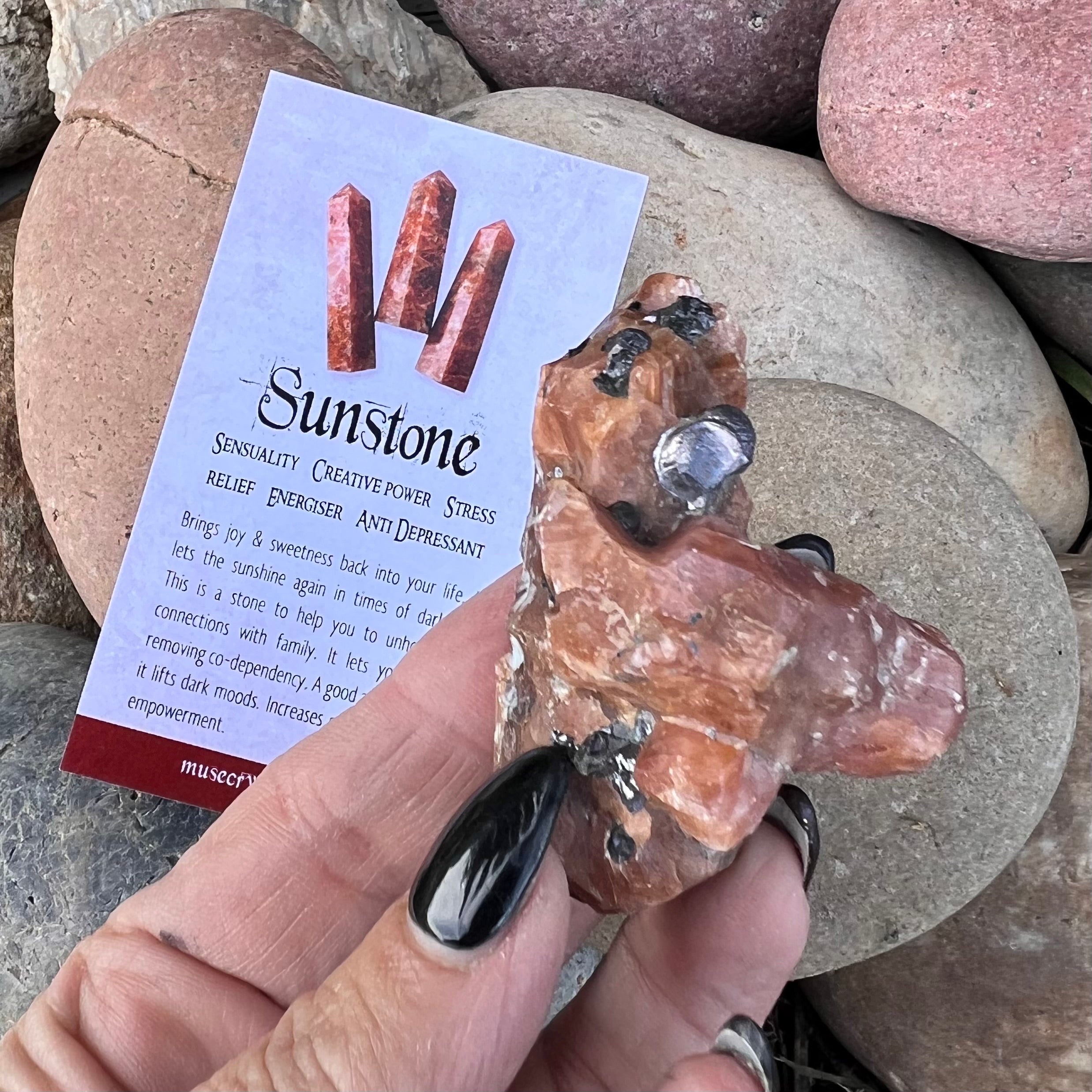 Sunstone/Hematite Specimen ~ Specialty Crystal