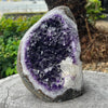 Amethyst Geode with Calcite Inclusion