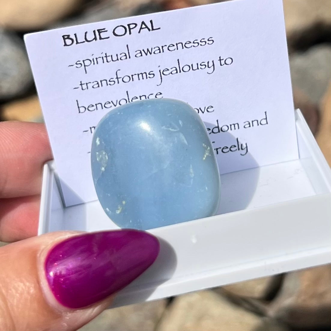 Blue Opal ~ Specialty Boxed Crystal