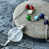 Clear Quartz & Chakra Pendulum