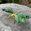 Dragonfly ~ Kyanite Electroplate ~ Emerald ~ Large