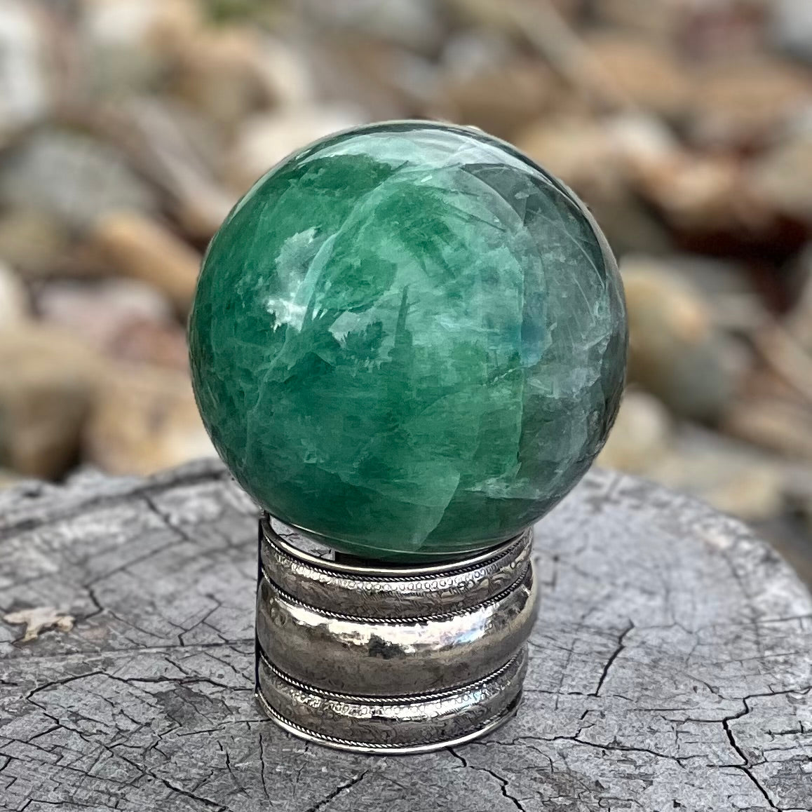 Rainbow Fluorite Sensational Sphere