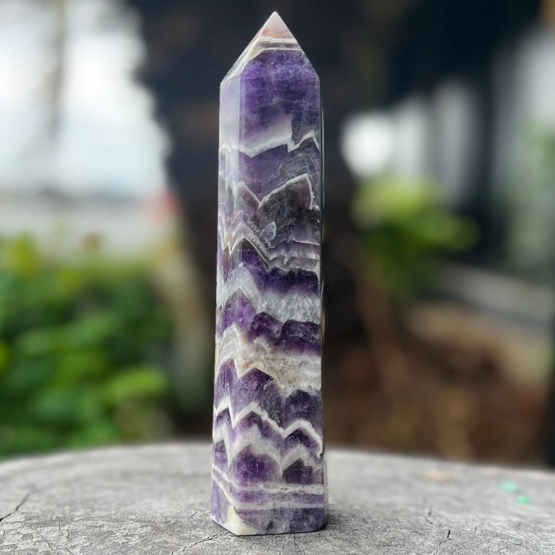 Chevron Amethyst Tower