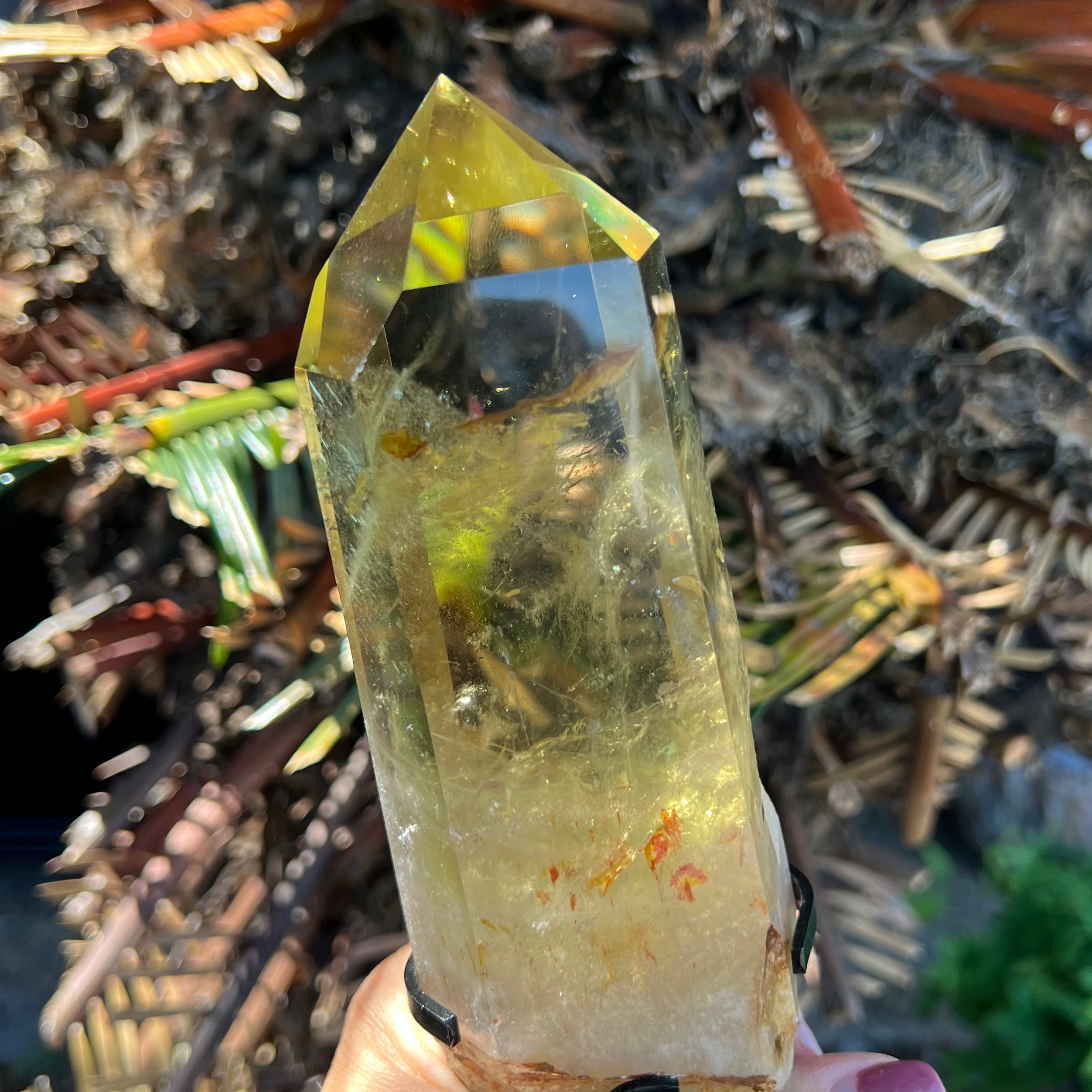 Stunning Citrine Point on Stand