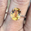 Citrine Sterling Silver Ring ~ 8