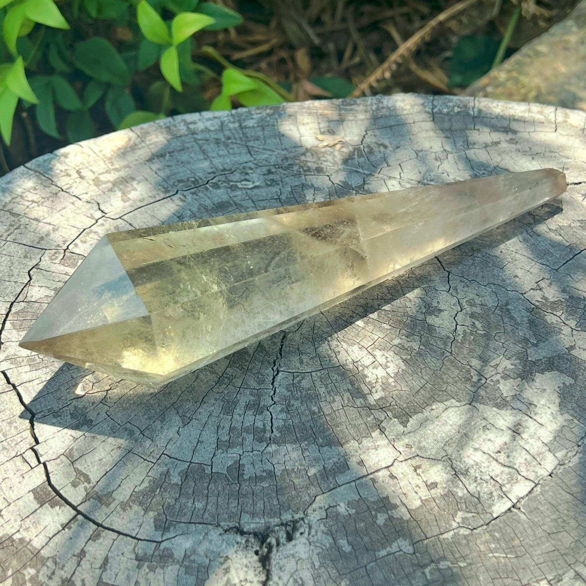 Golden Citrine Crystal Wand