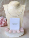 Loving Vibes ~ Collier de perles à facettes en quartz rose