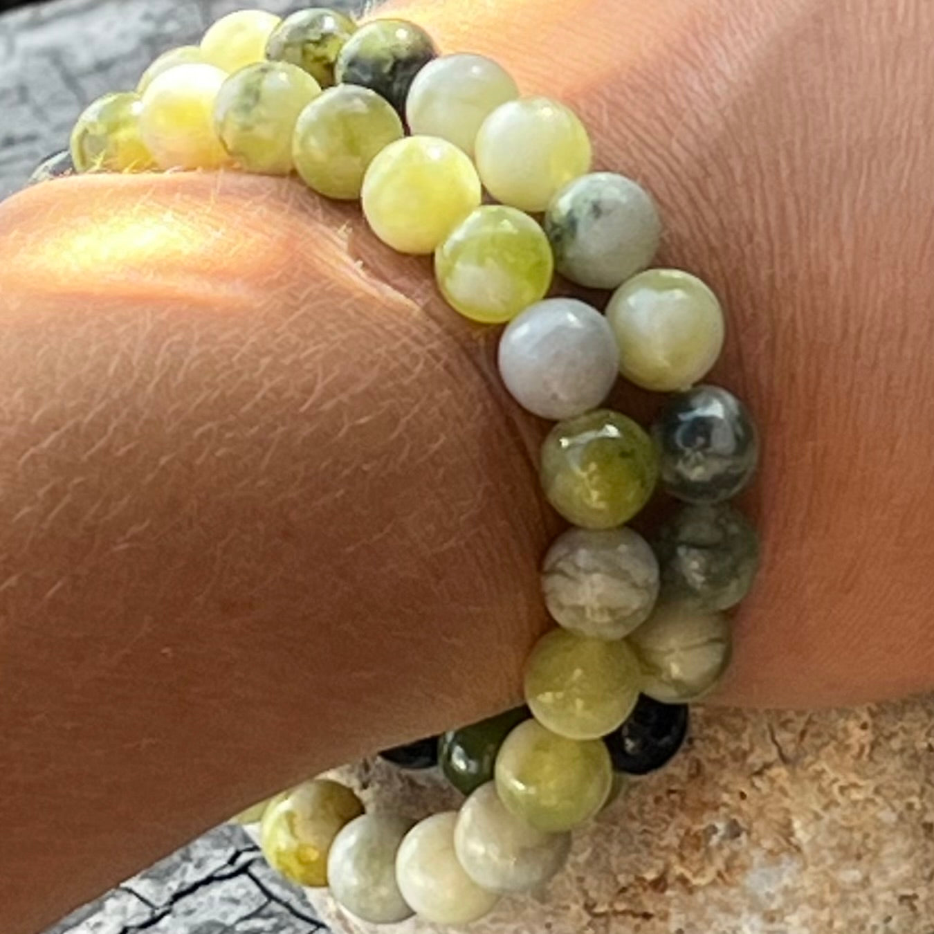 New Jade Beaded Bracelet