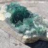 Raw Green Fluorite on Matrix