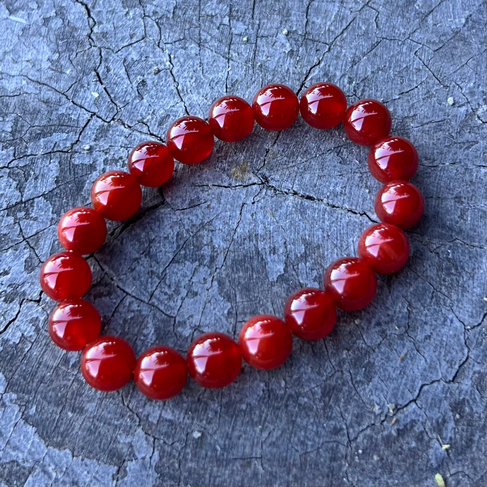Carnelian ~ Beaded Bracelet