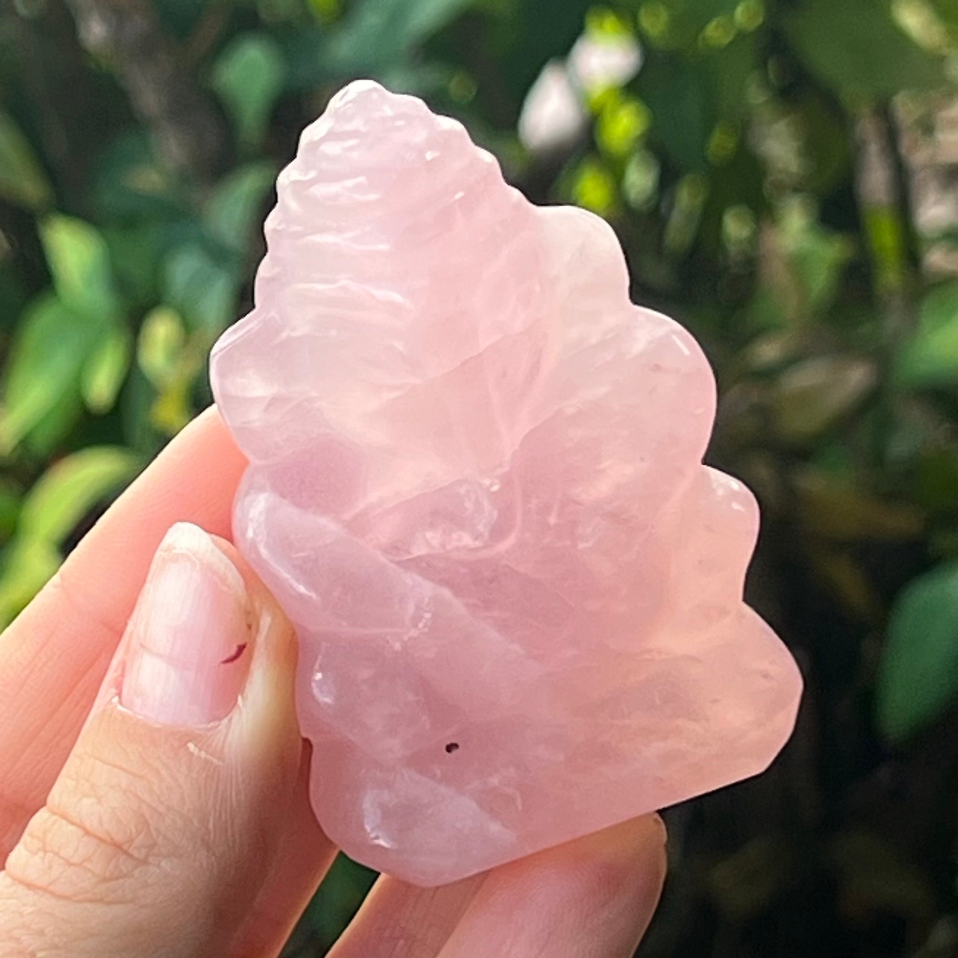 Rose Quartz Ganesha Carving