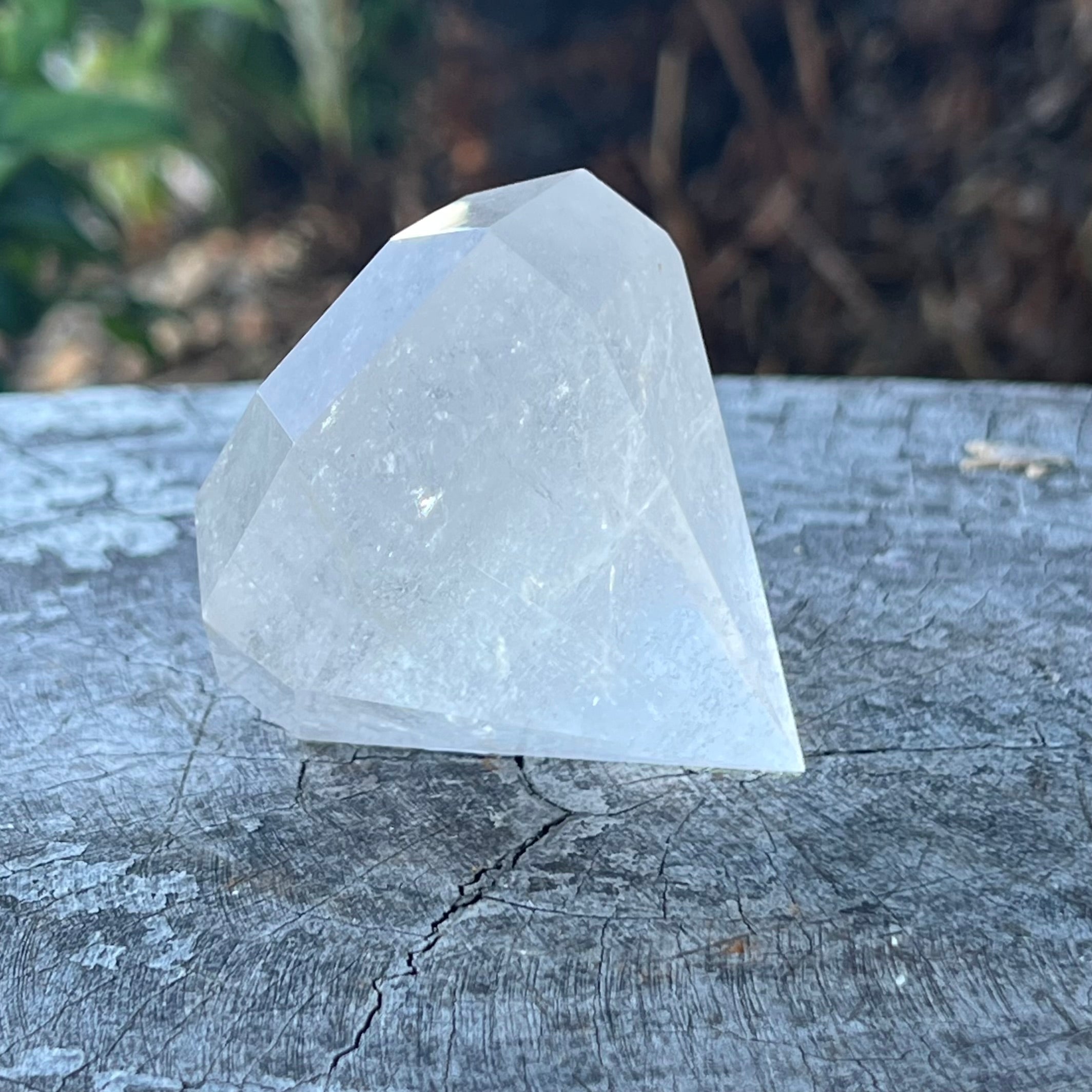 Clear Quartz Diamond Cut