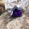 Amethyst Sterling Silver Ring ~ 5