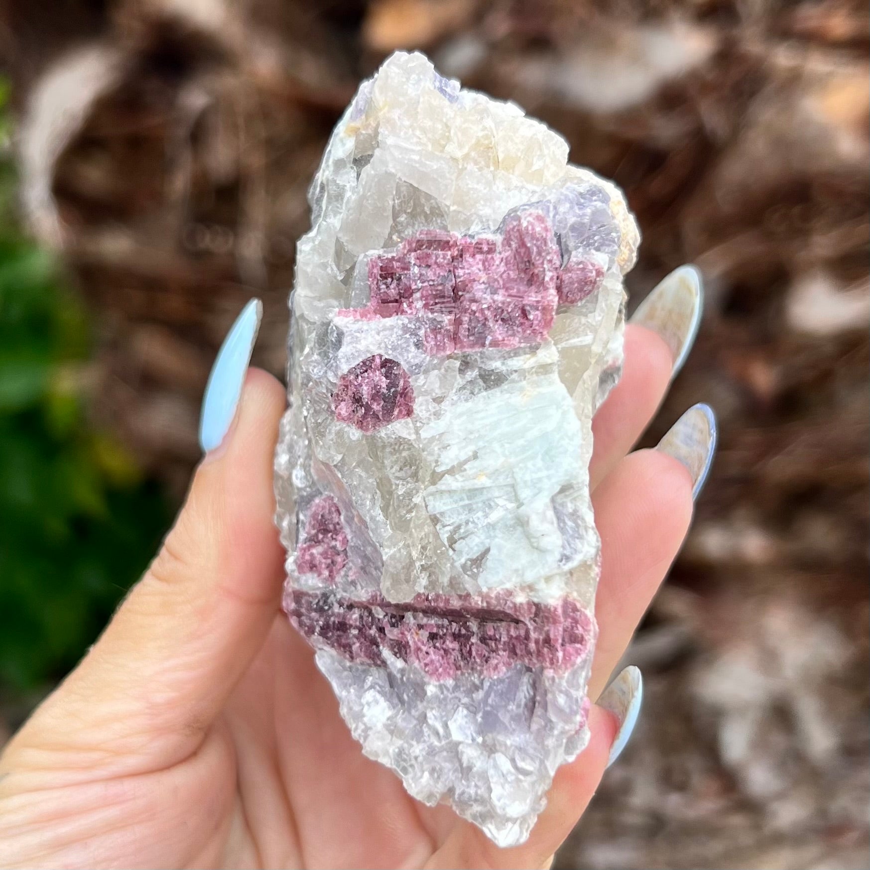 Natural PinkTourmaline on Matrix