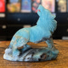 Amazonite ~ Wolf Carving