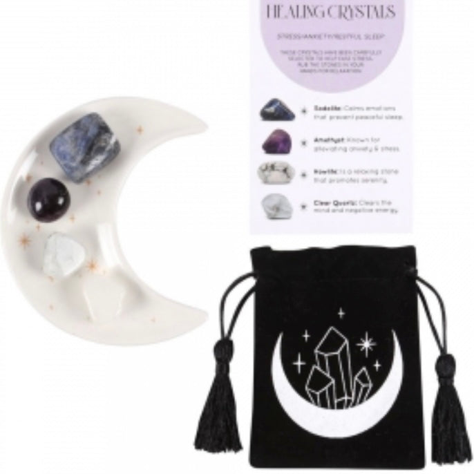 Crescent Moon Crystal Wellness Kit