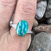 Amazonite  ~ Sterling Silver Ring ~ size 10.5