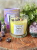 Load image into Gallery viewer, Amethyst Crystal Candle - Lavender and Chamomile Large - Muse Crystals &amp; Mystical Gifts