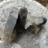 Multi-Point Smoky Quartz Formation Cluster