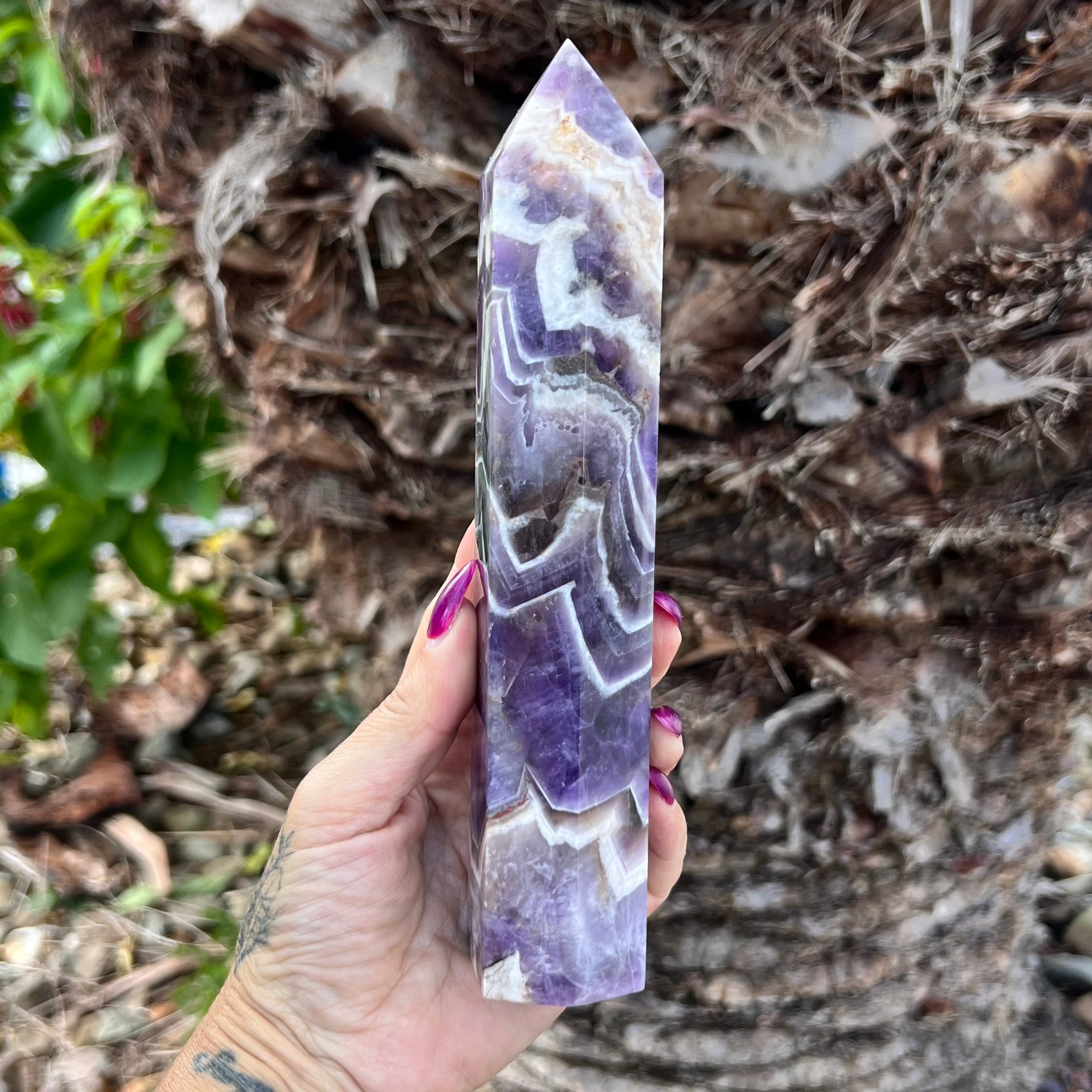 Chevron Amethyst Tower