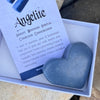 Angelite Heart ~ Specialty Boxed Crystal