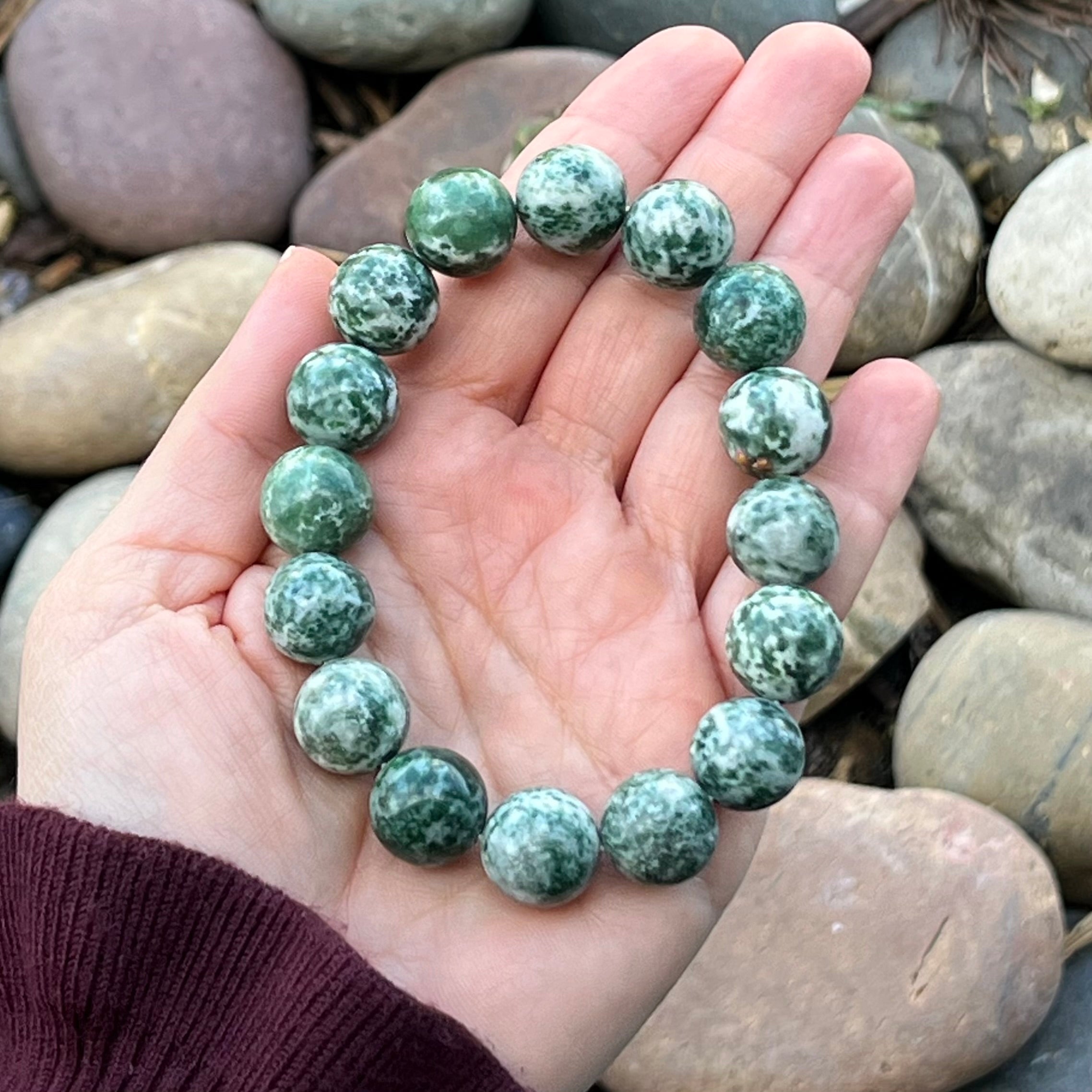 Men’s ~ Moss Agate ~ Growth and New Beginnings Bracelet