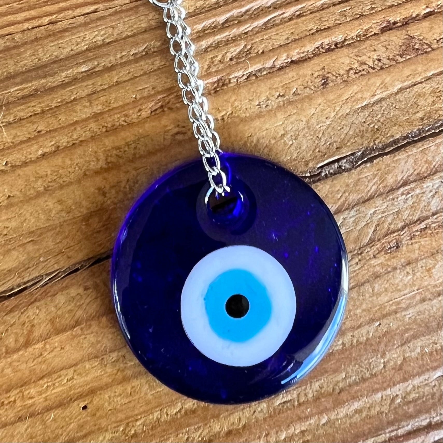 Hamsa Protection Evil Eye Hanger ~ Dark Blue