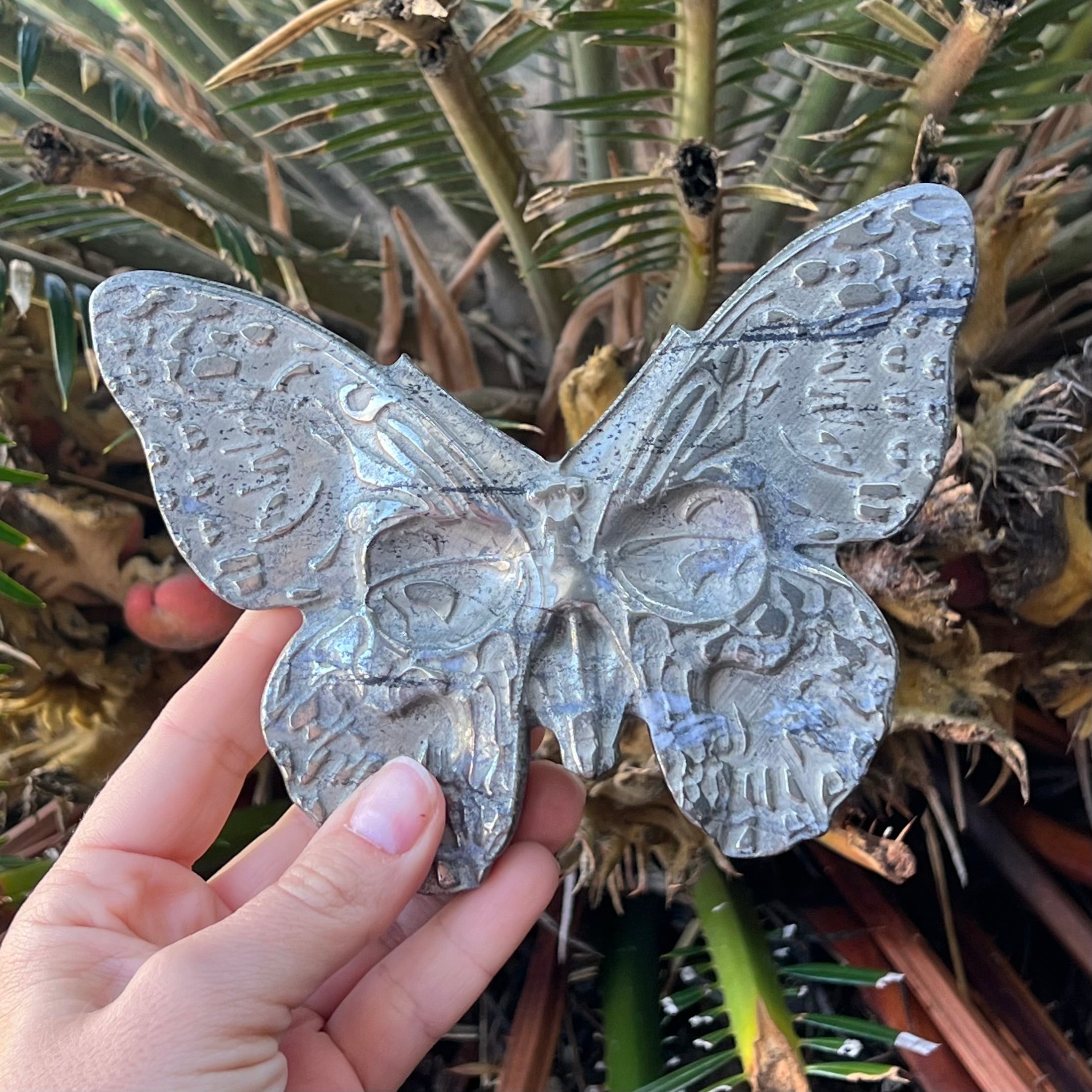 Pyrite Butterfly Carving