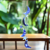 Blue Dyed Agate Moon & Star Wind Chime