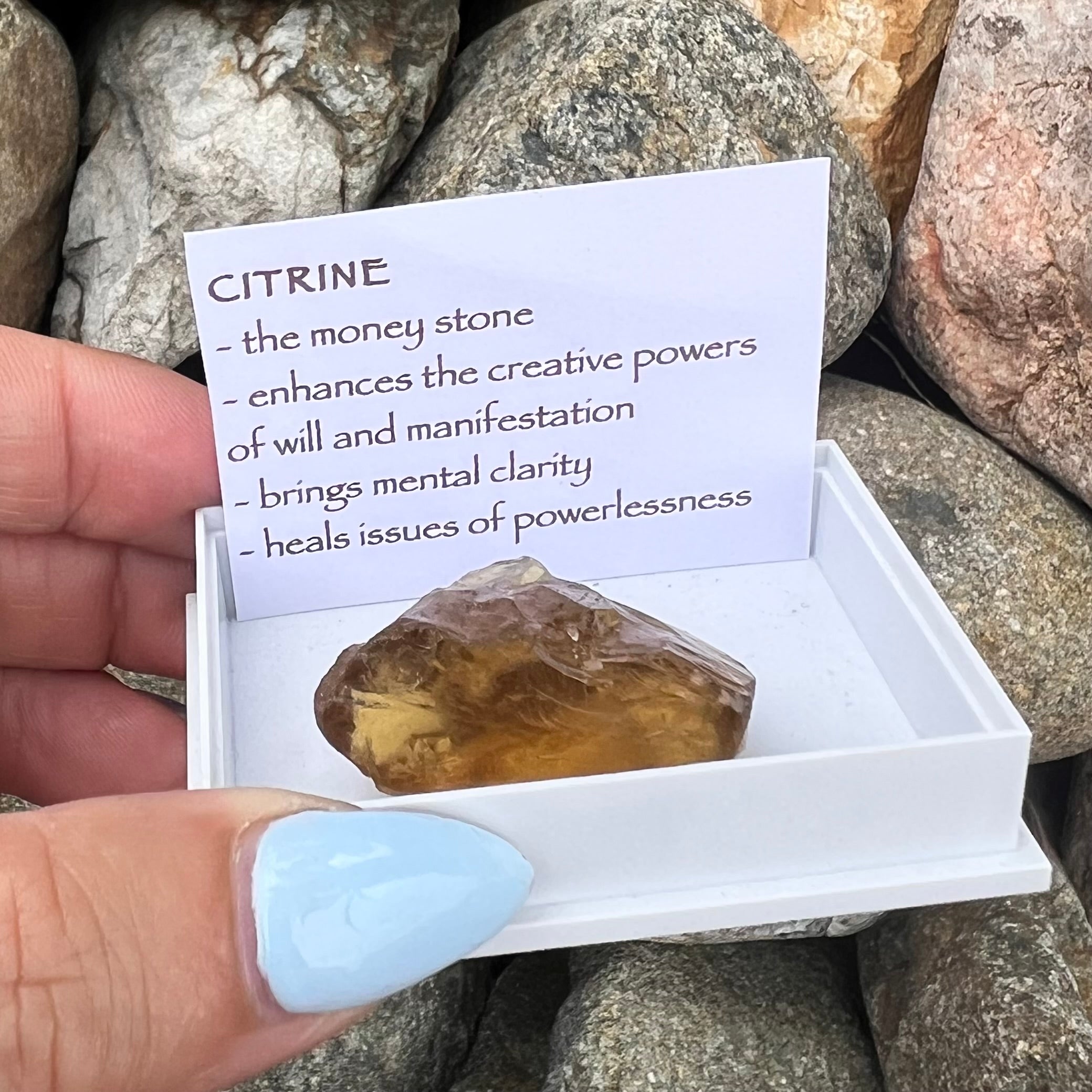 Raw Citrine ~ Specialty Boxed Crystal