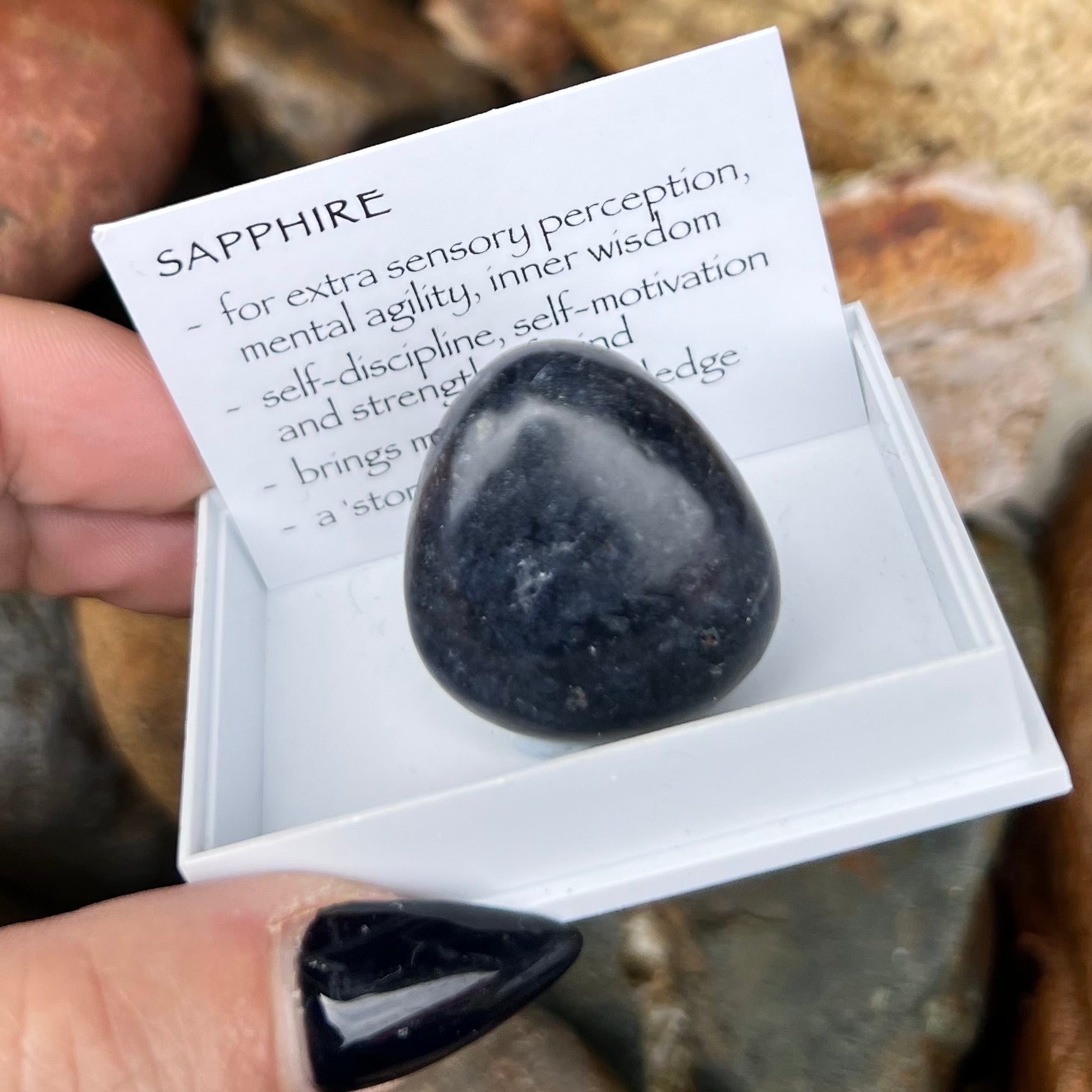 Blue Sapphire ~ Specialty Boxed Crystal