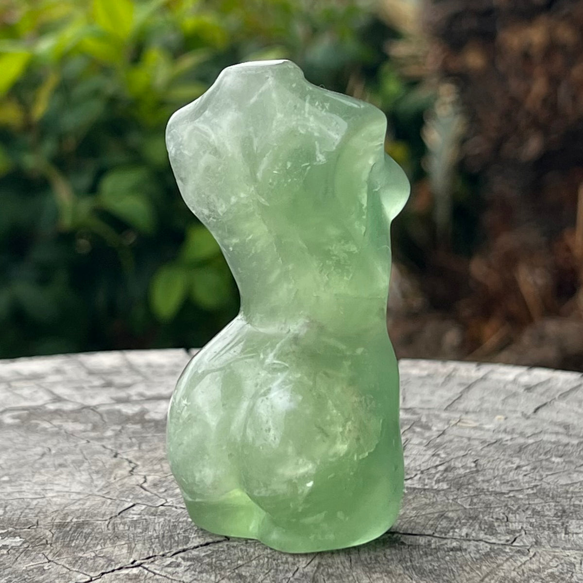SALE ~ Green Fluorite ~ Woman Lady Body Carving