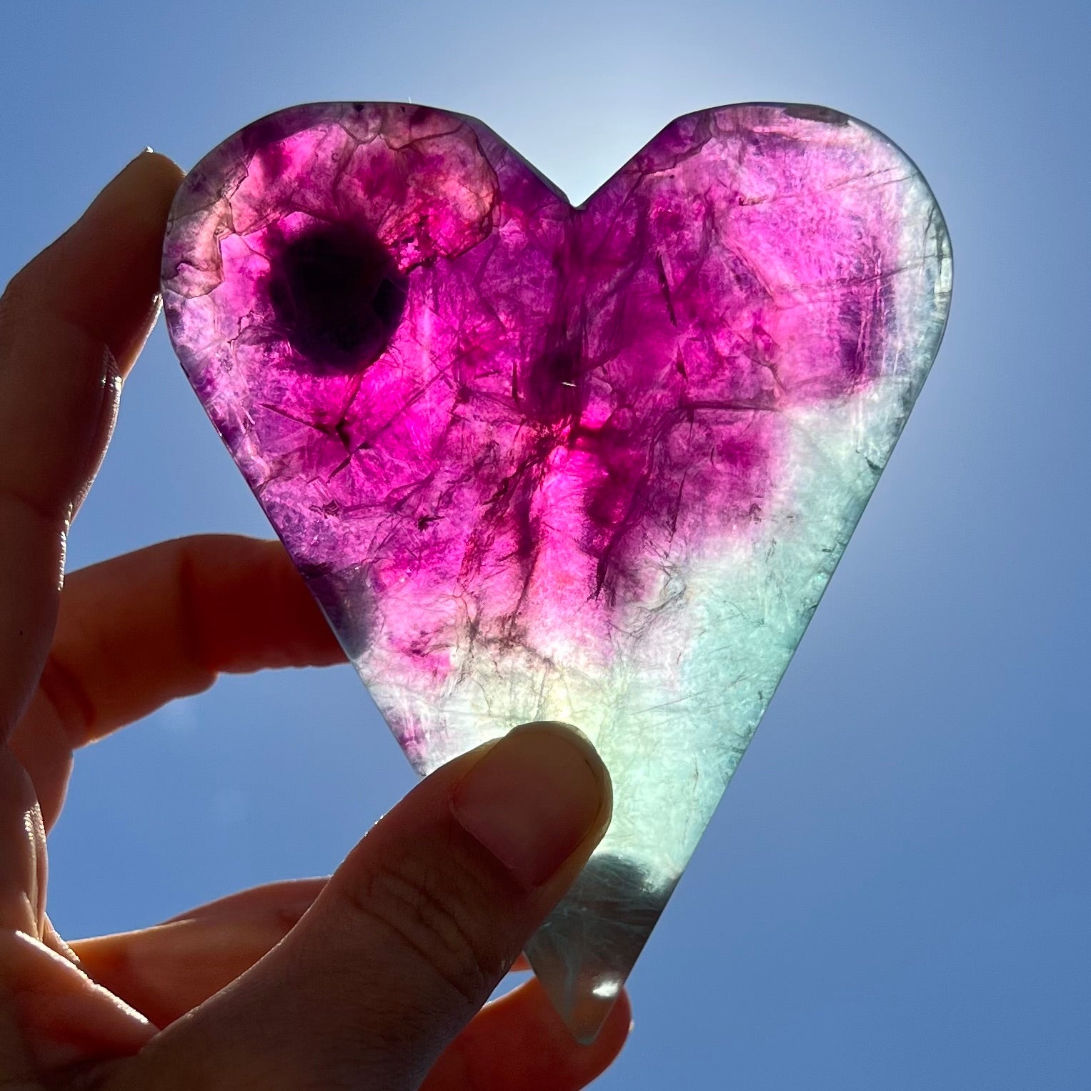 Fluorite Heart