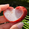 Carnelian Geode Heart ~ 3