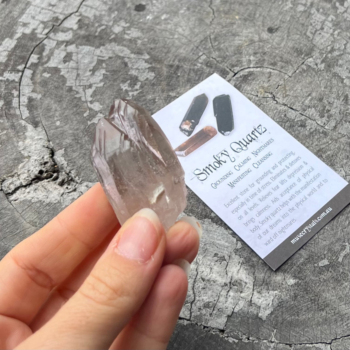 Smokey Quartz Twin Point ~ Specialty Boxed Crystal