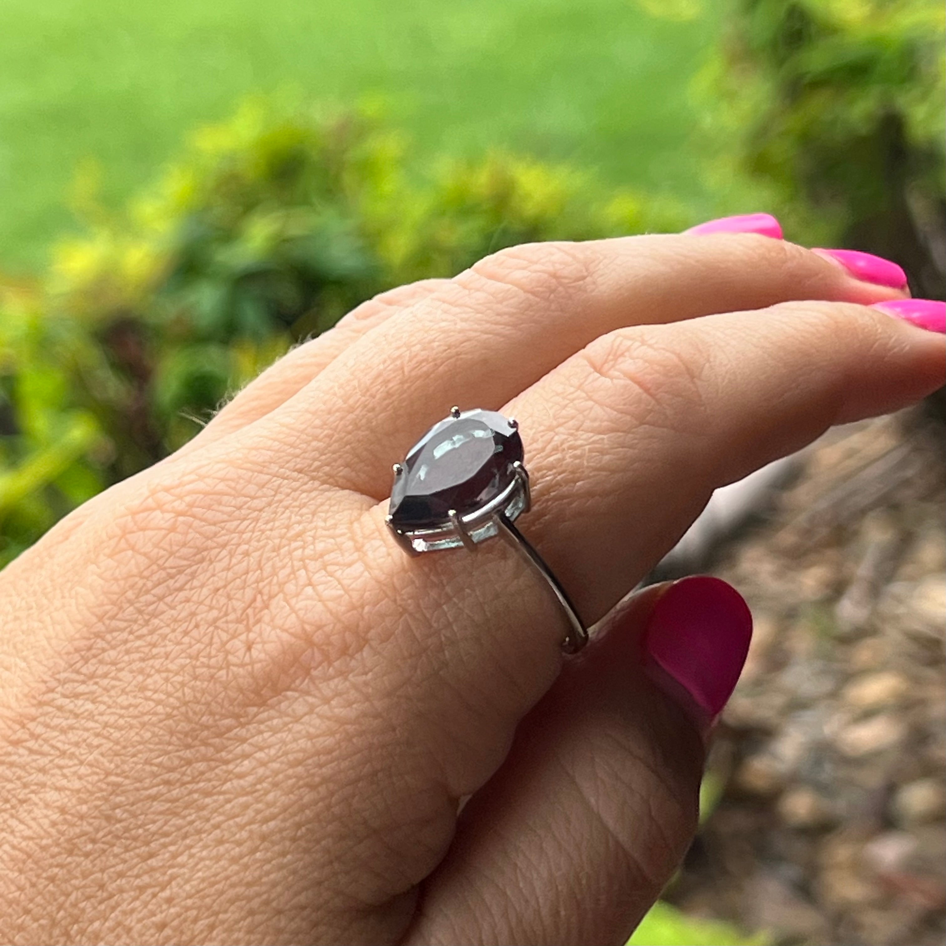 Alexandrite ~ Sterling Silver Ring ~ Size 10